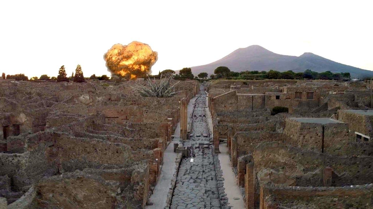 Bombardeo en Pompeya