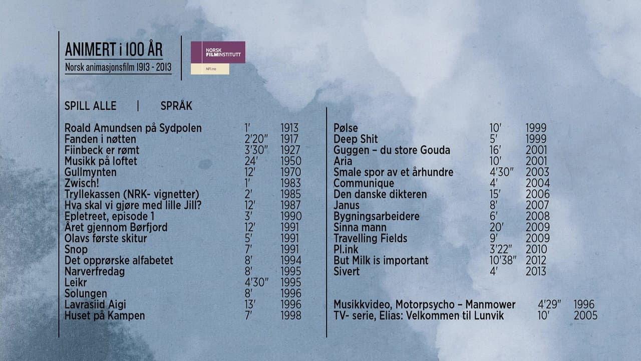 Animert i 100 år 1913-2013