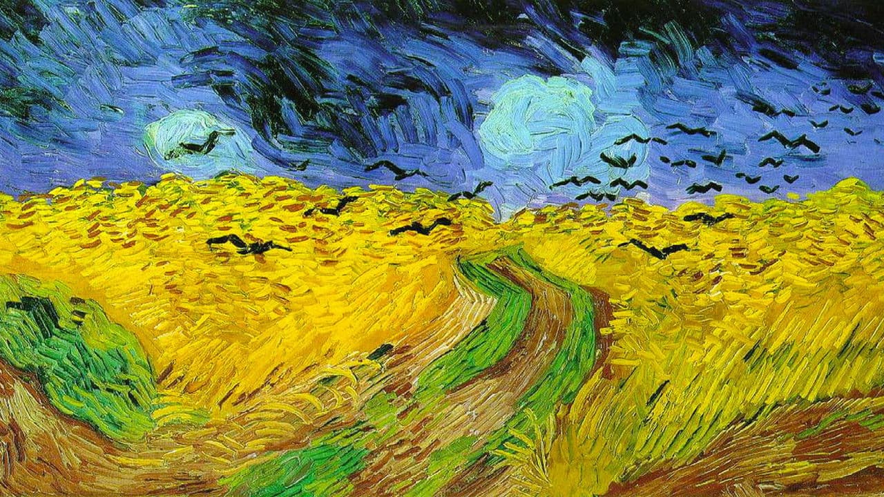 Van Gogh: De los campos de trigo bajo cielos nublados