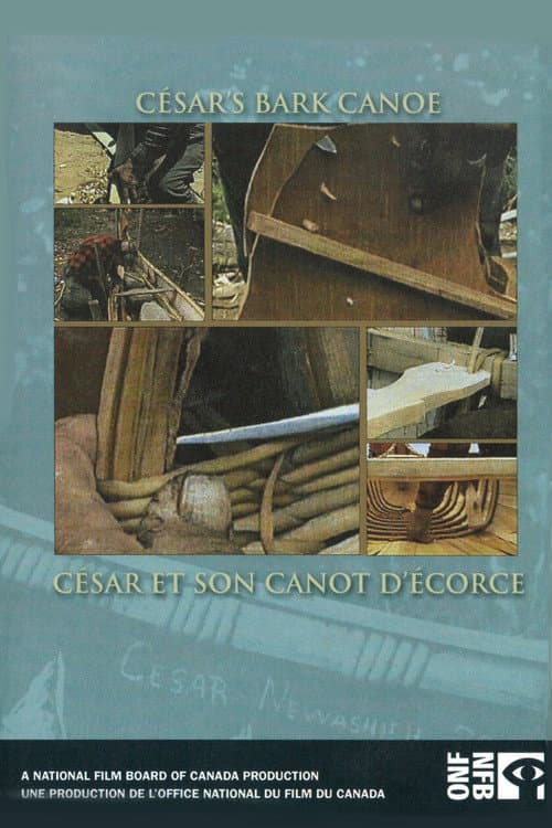 César et son canot d'écorce