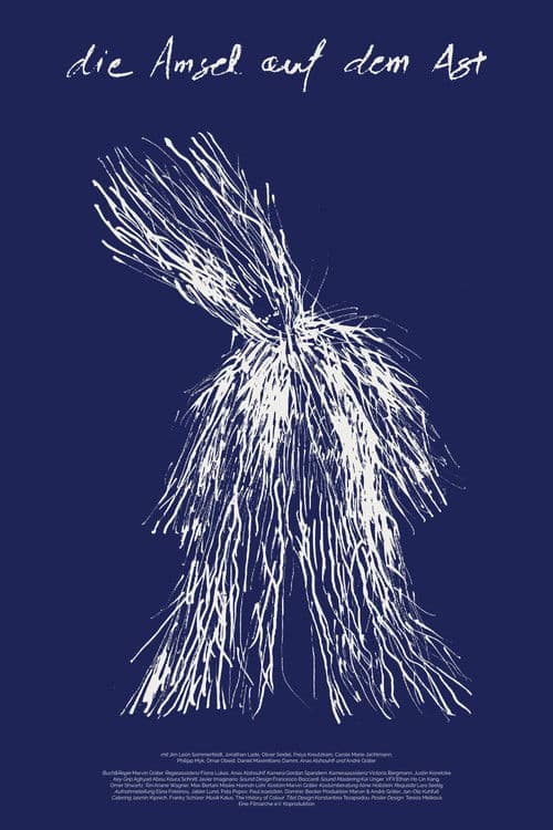 Die Amsel auf dem Ast