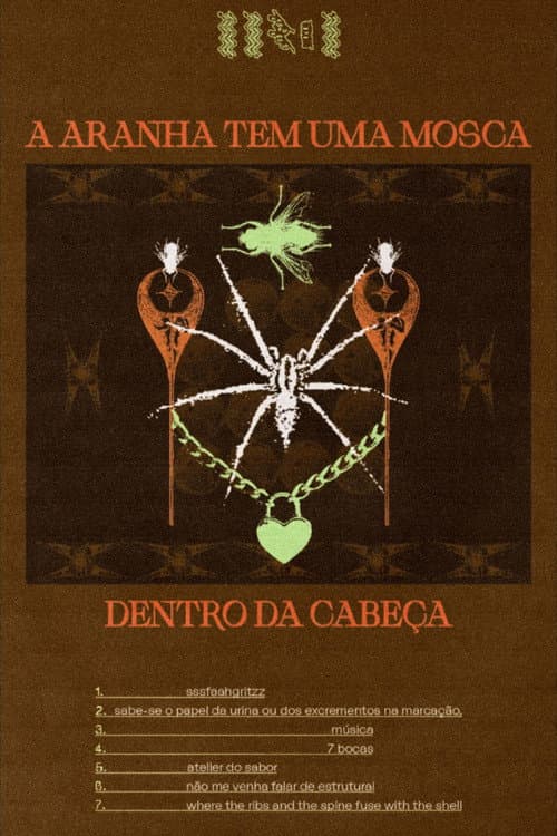 A aranha tem uma mosca dentro da cabeça