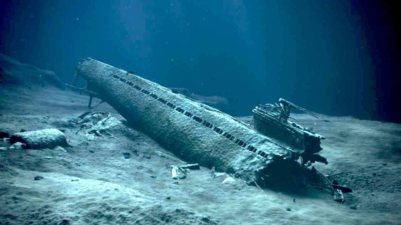 El submarino hundido de los nazis